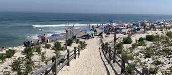 Ocean Side Cape Five Houses from the Beach
