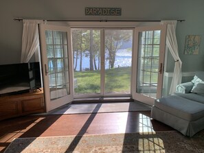 Smart TV, fireplace, DVD player, video library