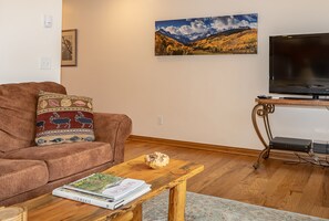 Smart-TV, Kamin, DVD-Player, Videothek