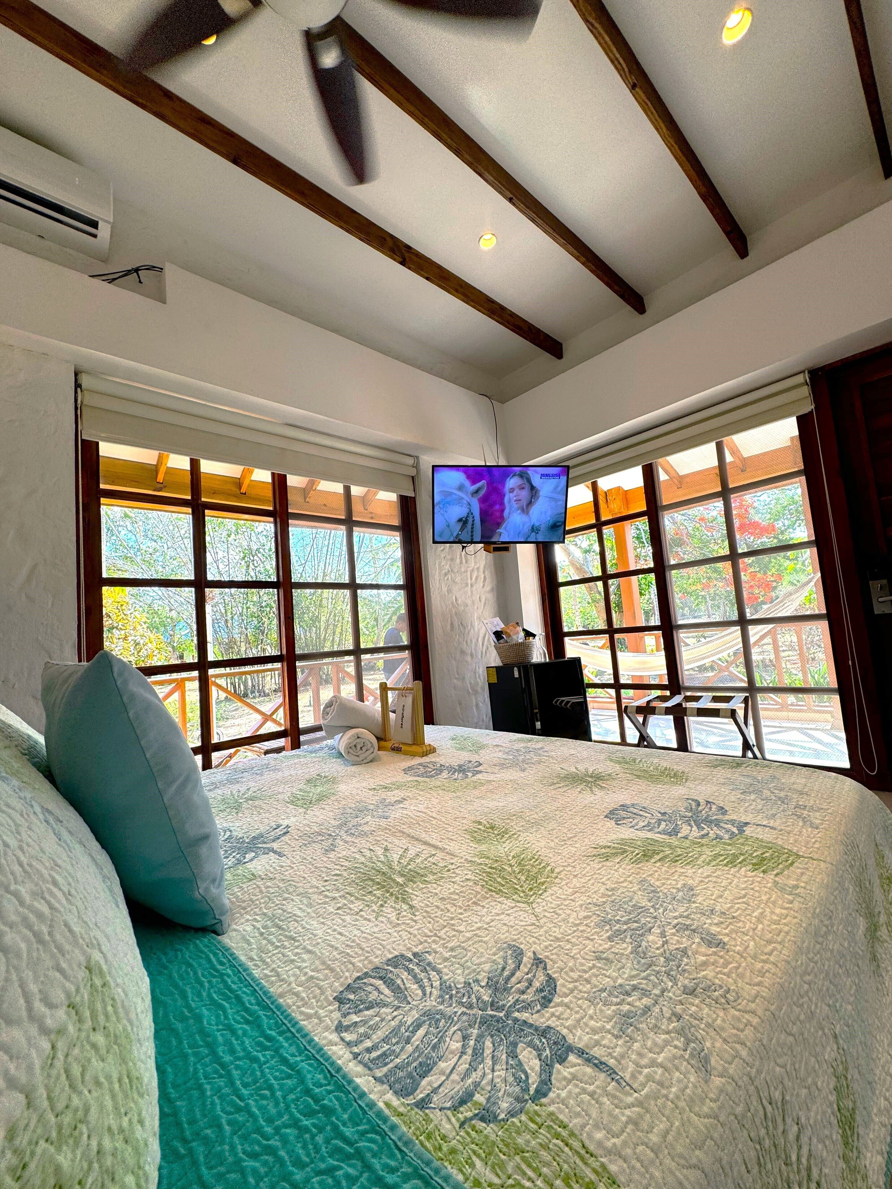 garden double room | premium bedding, down duvets, pillow-top beds, in-room safe