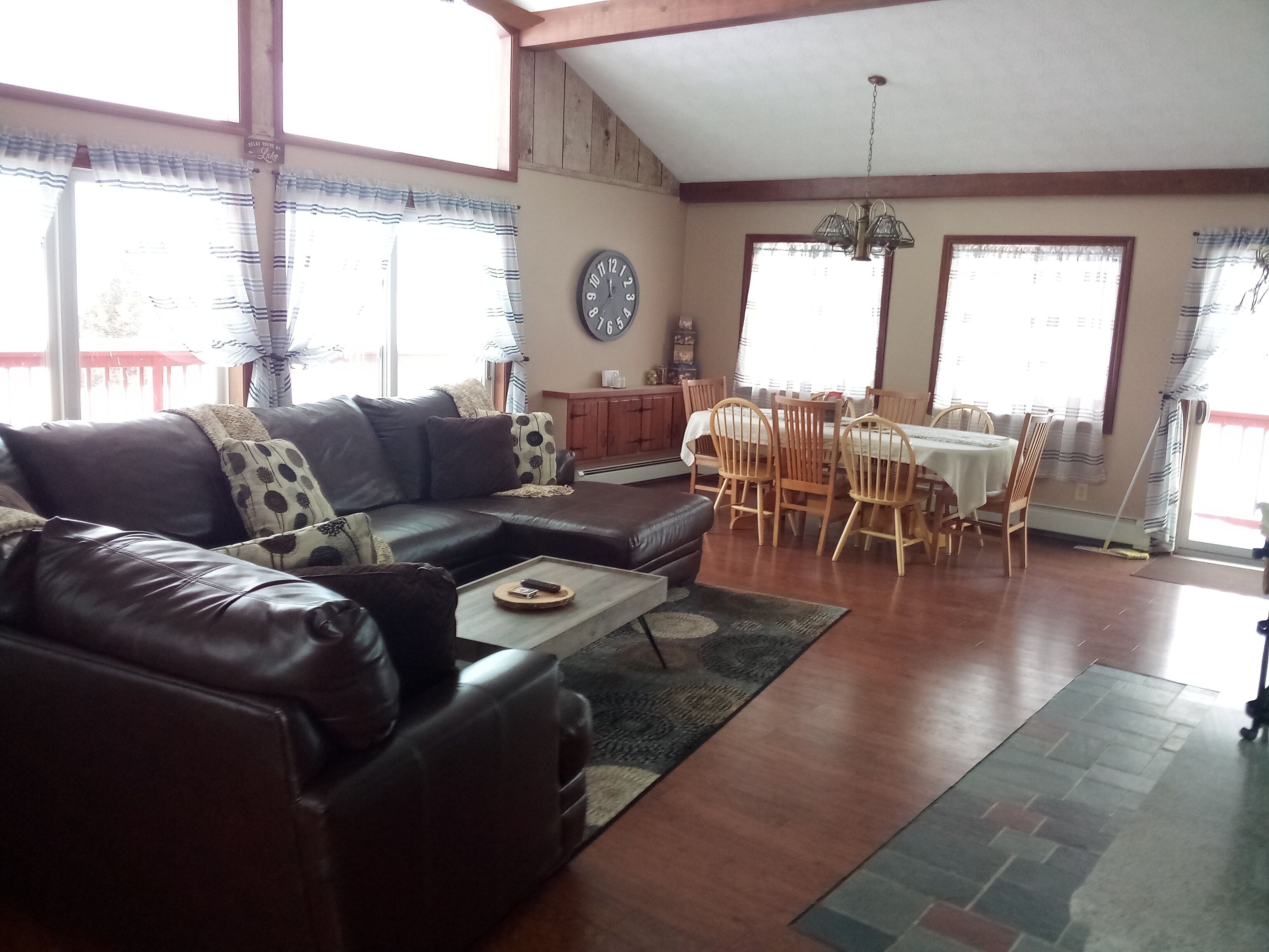 Easy access to snowmobile and ATV trails .