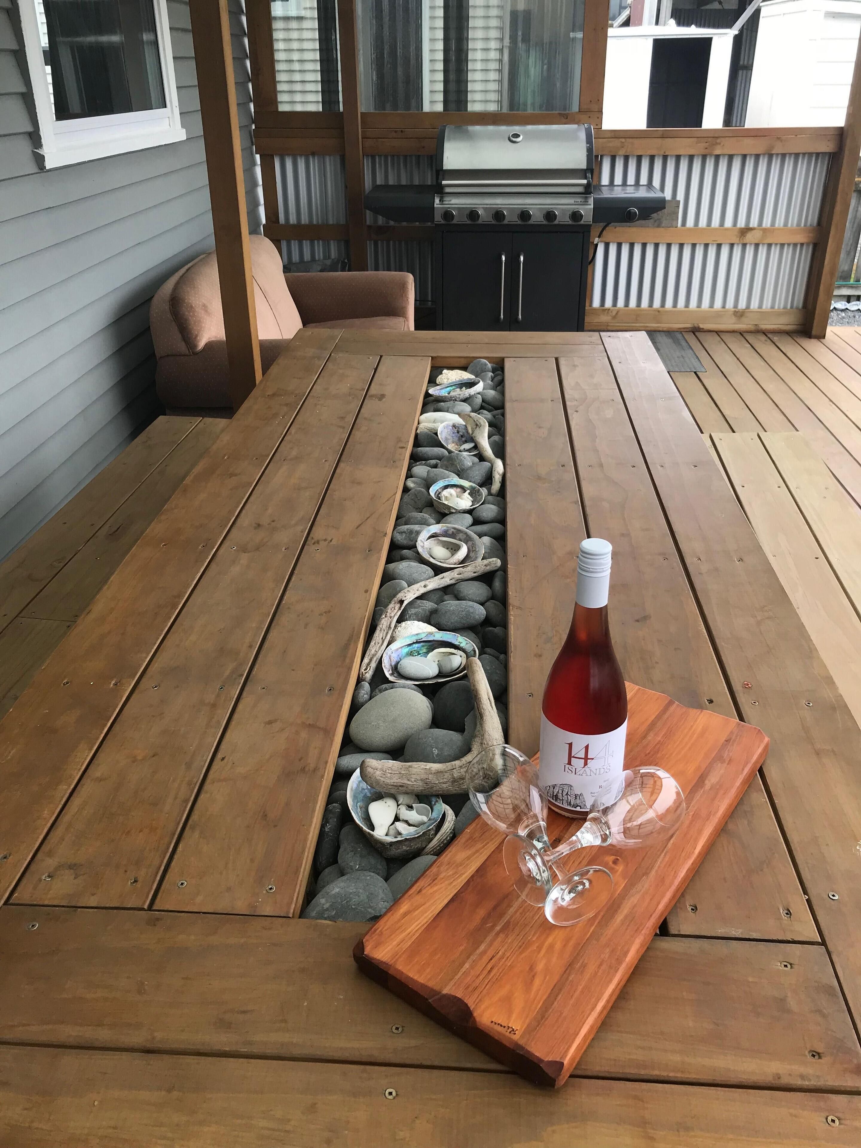 Dining Table, back deck