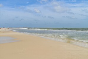 On the beach