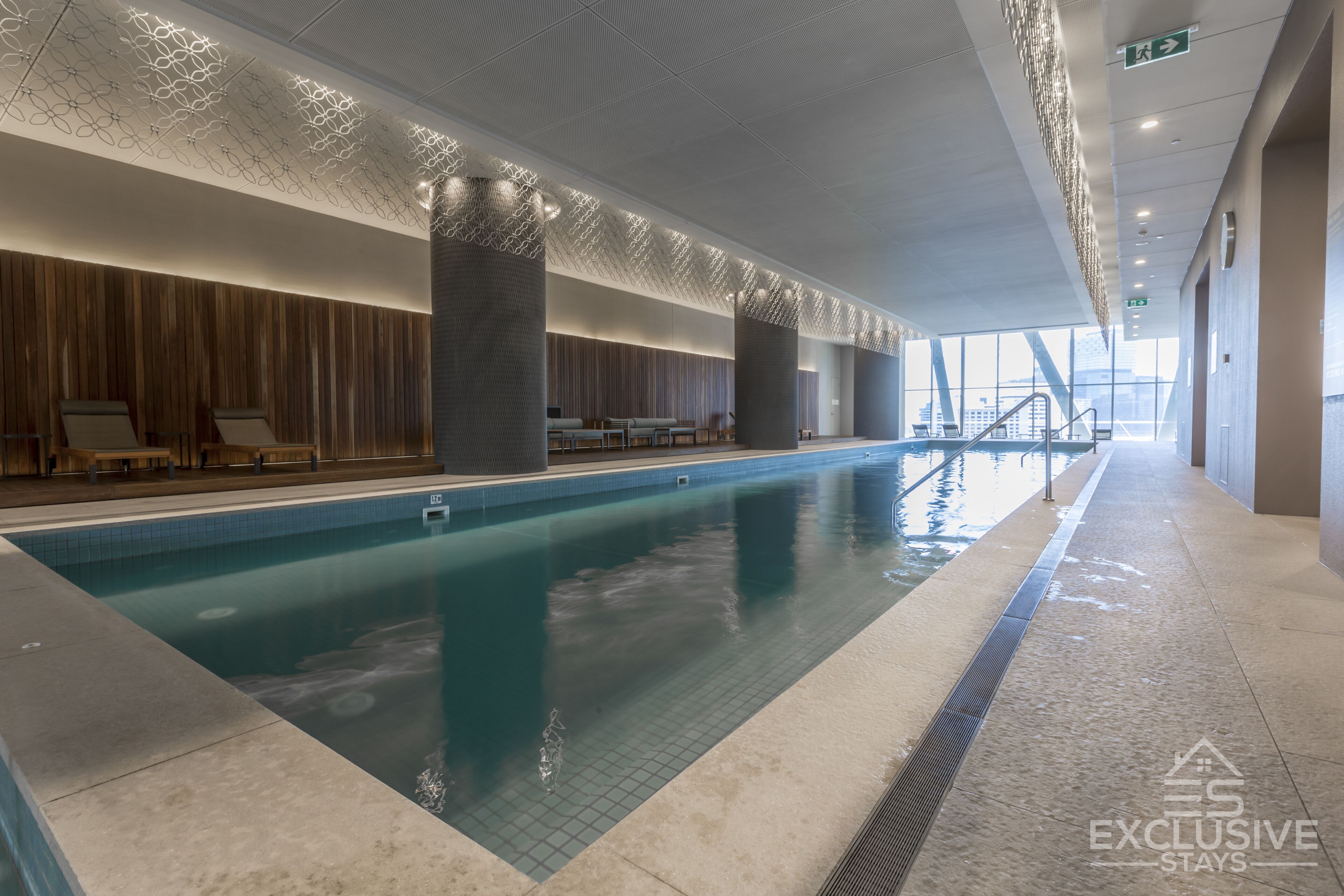 Indoor pool, a heated pool