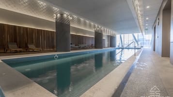 Indoor pool, a heated pool