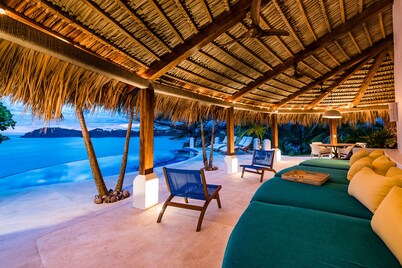Cutting-Edge Oceanfront Villa with Private Pool & Spacious Outdoors – Private Stairs to the Beach!