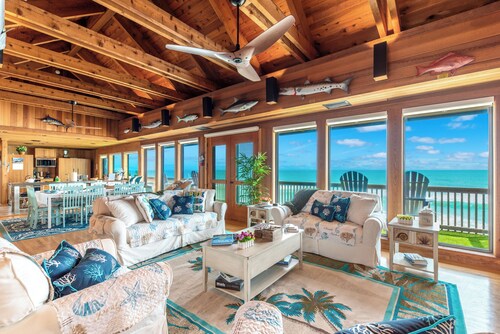 Restoration Sands: FL Beach House DIRECTLY on Beach! Pool, Elevator, Hot Tub!