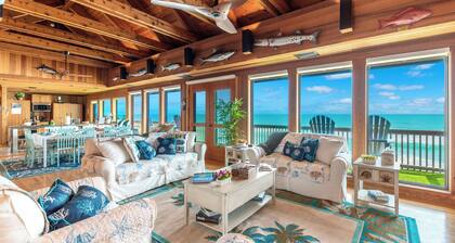 Restoration Sands: FL Beach House DIRECTLY on Beach! Pool, Elevator, Hot Tub!