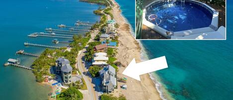 Private beach, sun loungers, beach umbrellas, beach towels
