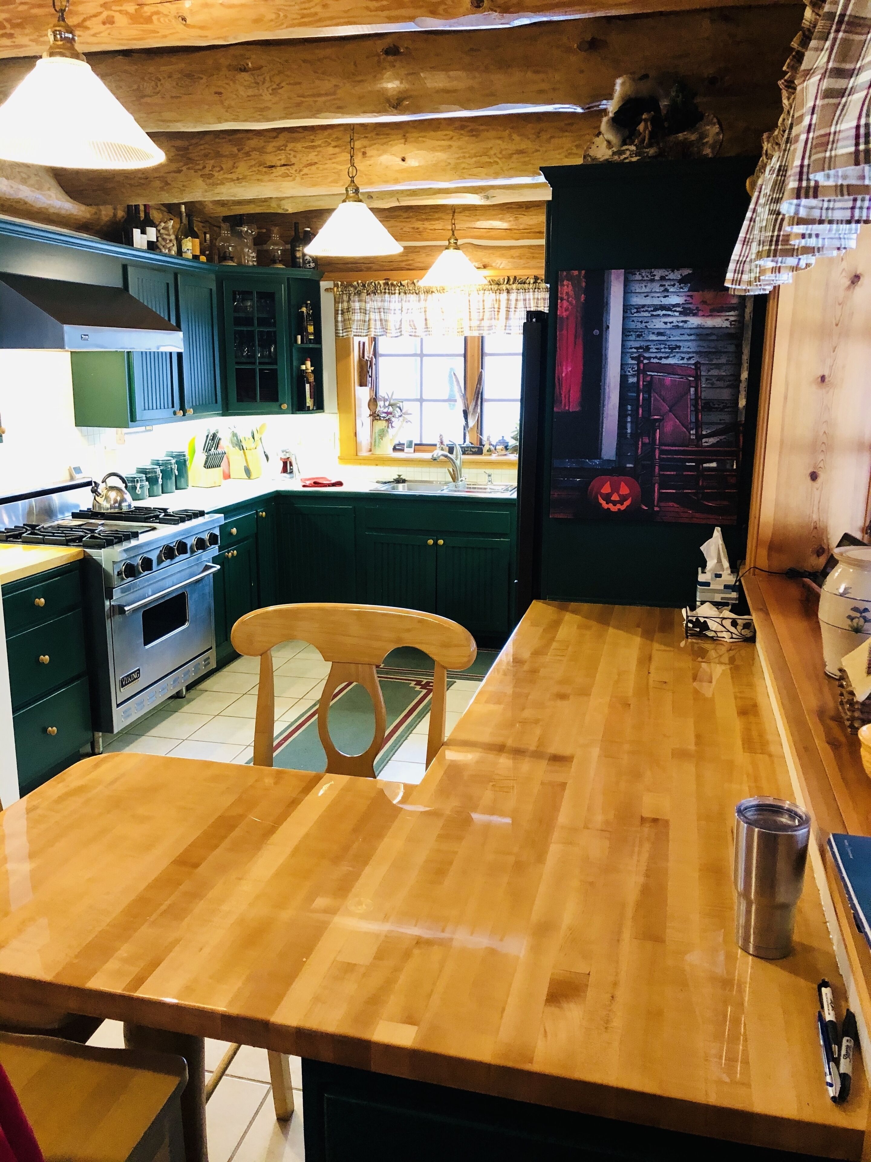 Bellaire Overlook Log Home on private 100 Acres of rolling woods