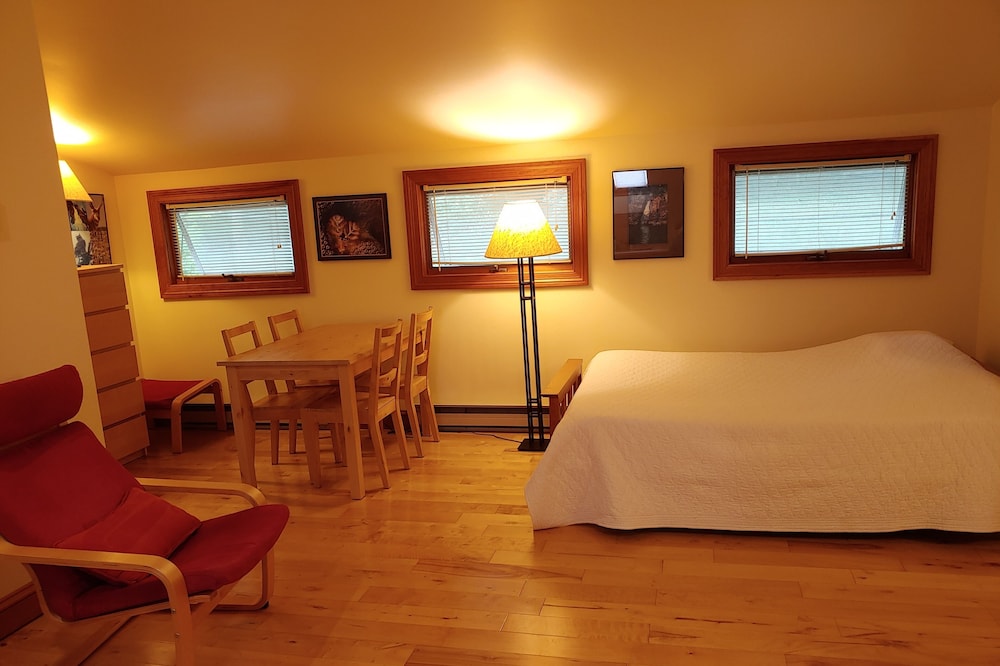 Spacious and comfortable, king bed and double futon sofa, kitchen, near 7 Oaks