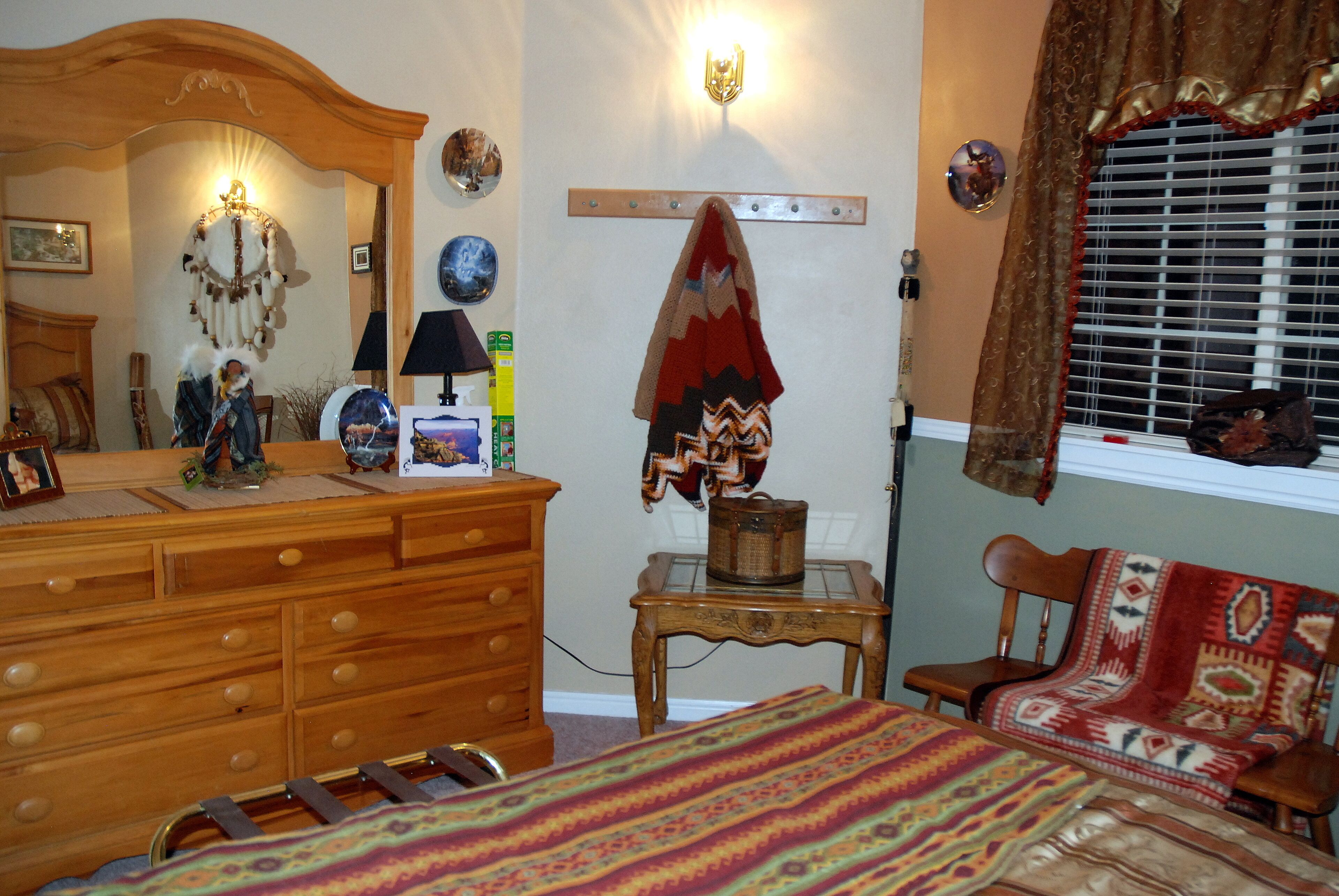 Bev Doolittle Bedroom to Rent for St. George Open House or other activities.