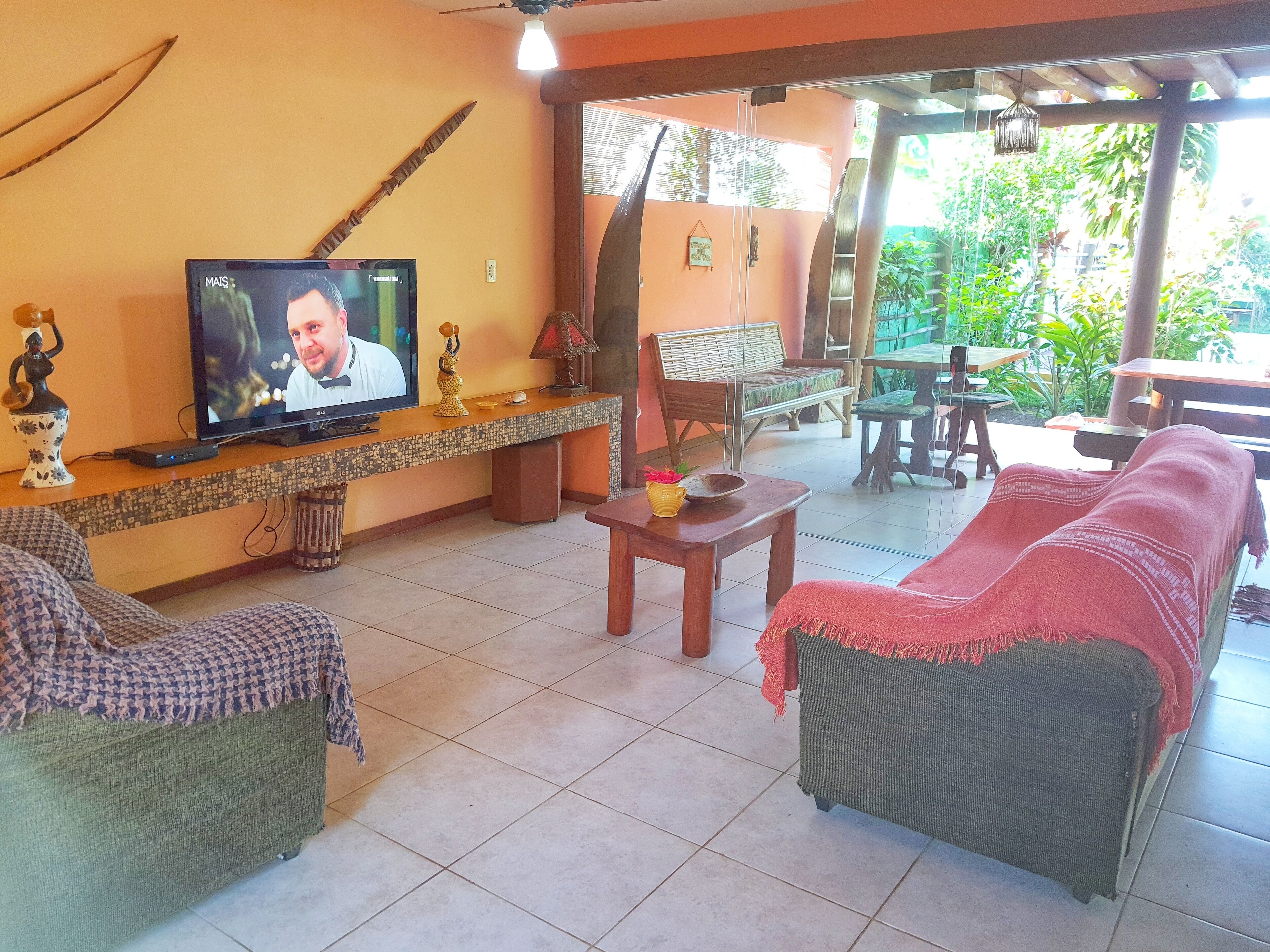 House 4 Coconut trees with pool in Itacaré on the Beira River
