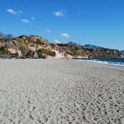 On the beach, beach towels