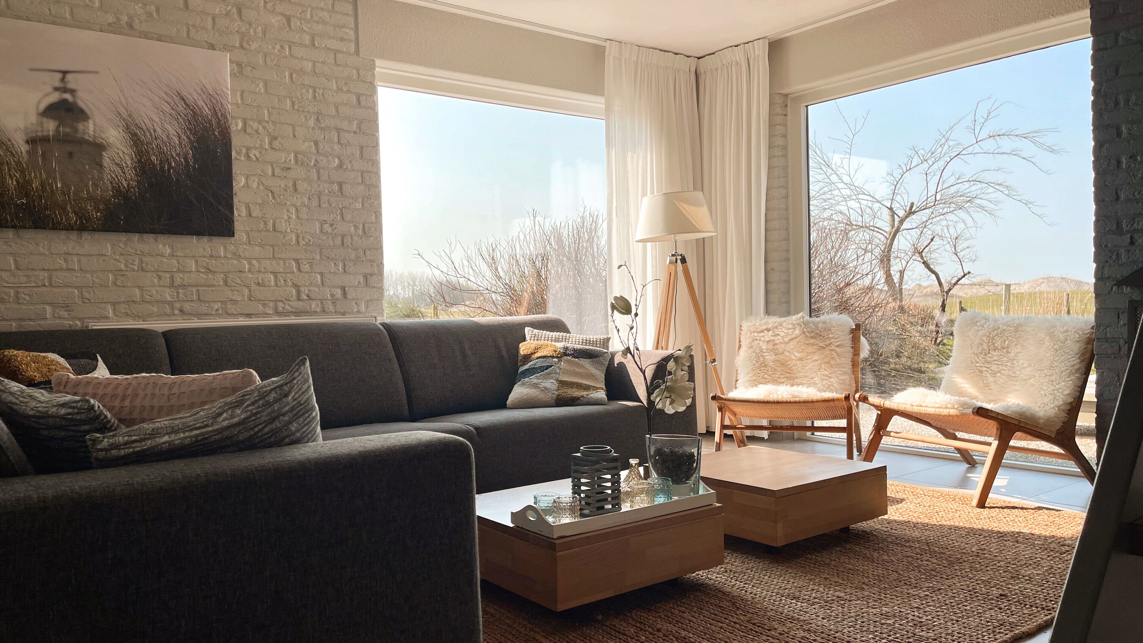 Smart TV, lareira, DVD player, livros