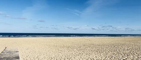 Vlak bij het strand