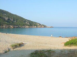 En la playa