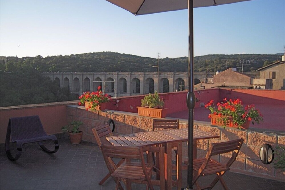 Penthouse in the center of Ariccia, near Rome with panoramic terrace