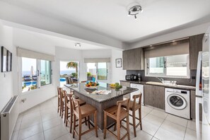 Fridge, microwave, oven, stovetop - Situated in a quiet development, this front line villa has views to die for (Protaras)