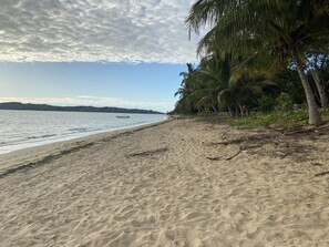 En la playa 