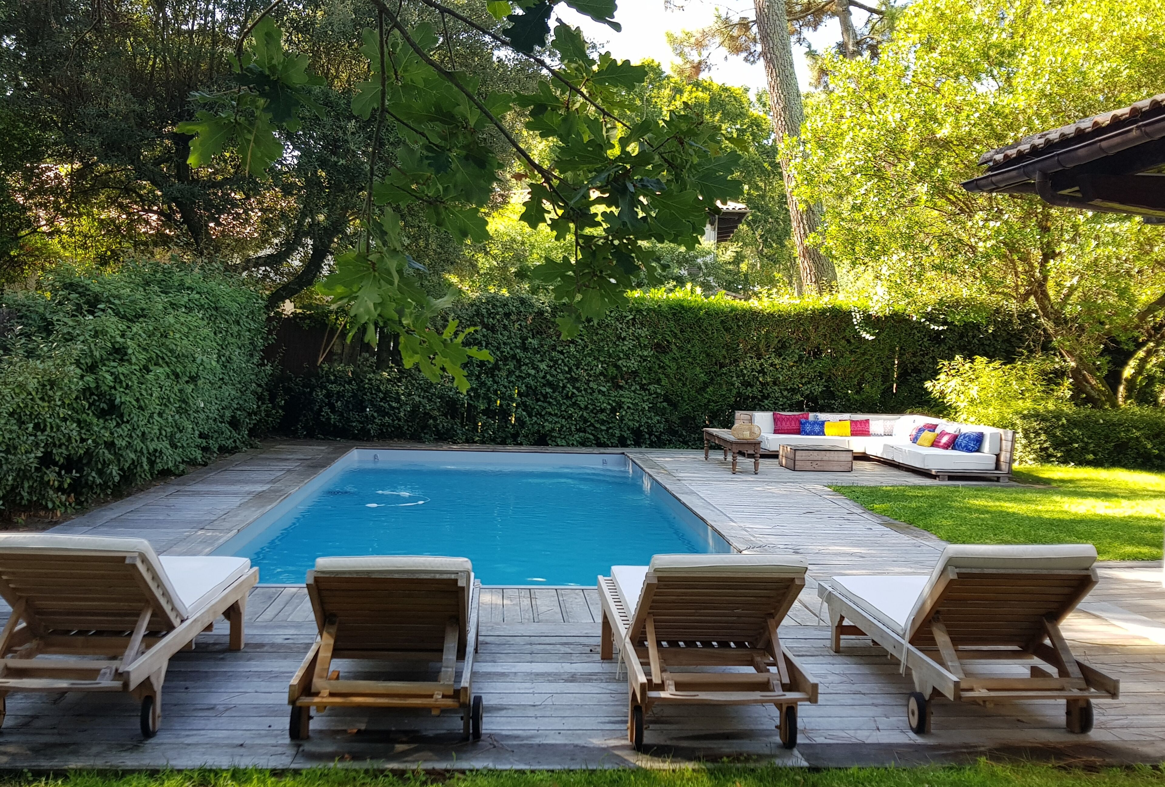 Beautiful villa in private park at Pyla - Heated pool - Tennis - 80m beach