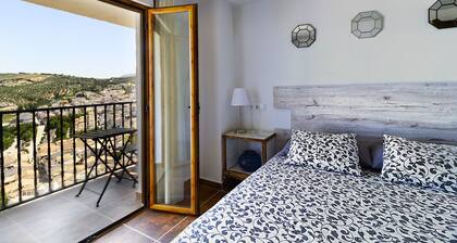 At the foot of the Montefrío castle, spectacular views