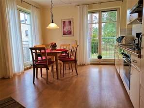 Fridge, dishwasher, electric kettle