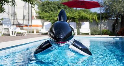 Grand appartement familial avec piscine privée