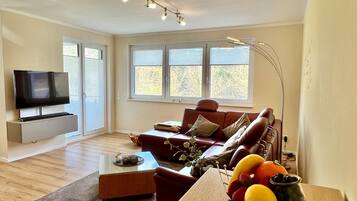 Smart TV, books, stereo