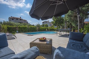 AuĂenpool, beheizter Pool