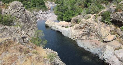 Natural swimming pool Direct access torrent Fango - Corsica Calvi Galeria Manso Playful
