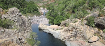 Natural swimming pool Direct access torrent Fango - Corsica Calvi Galeria Manso Playful