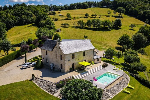 5-star villa with pool and panoramic view Gîte Exception Aveyron Occitanie