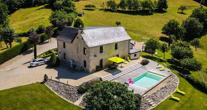 5-star villa with pool and panoramic view Gîte Exception Aveyron Occitanie