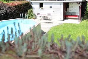 Outdoor pool, a heated pool - Gites NORMANDY near Honfleur with Pool and Sauna (Fatouville-Grestain)