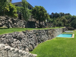 An infinity pool, a heated pool
