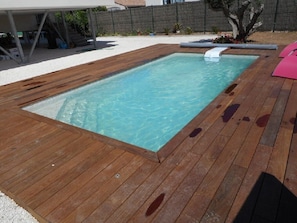 Piscine extérieure, piscine chauffée