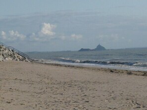 Vlak bij het strand