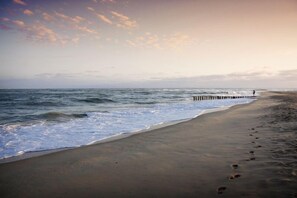 Beach nearby, sun-loungers