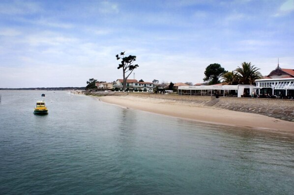 Playa en los alrededores y camastros
