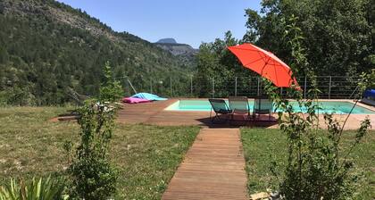 Large villa with swimming pool in a peaceful setting in the Baronnies provençales