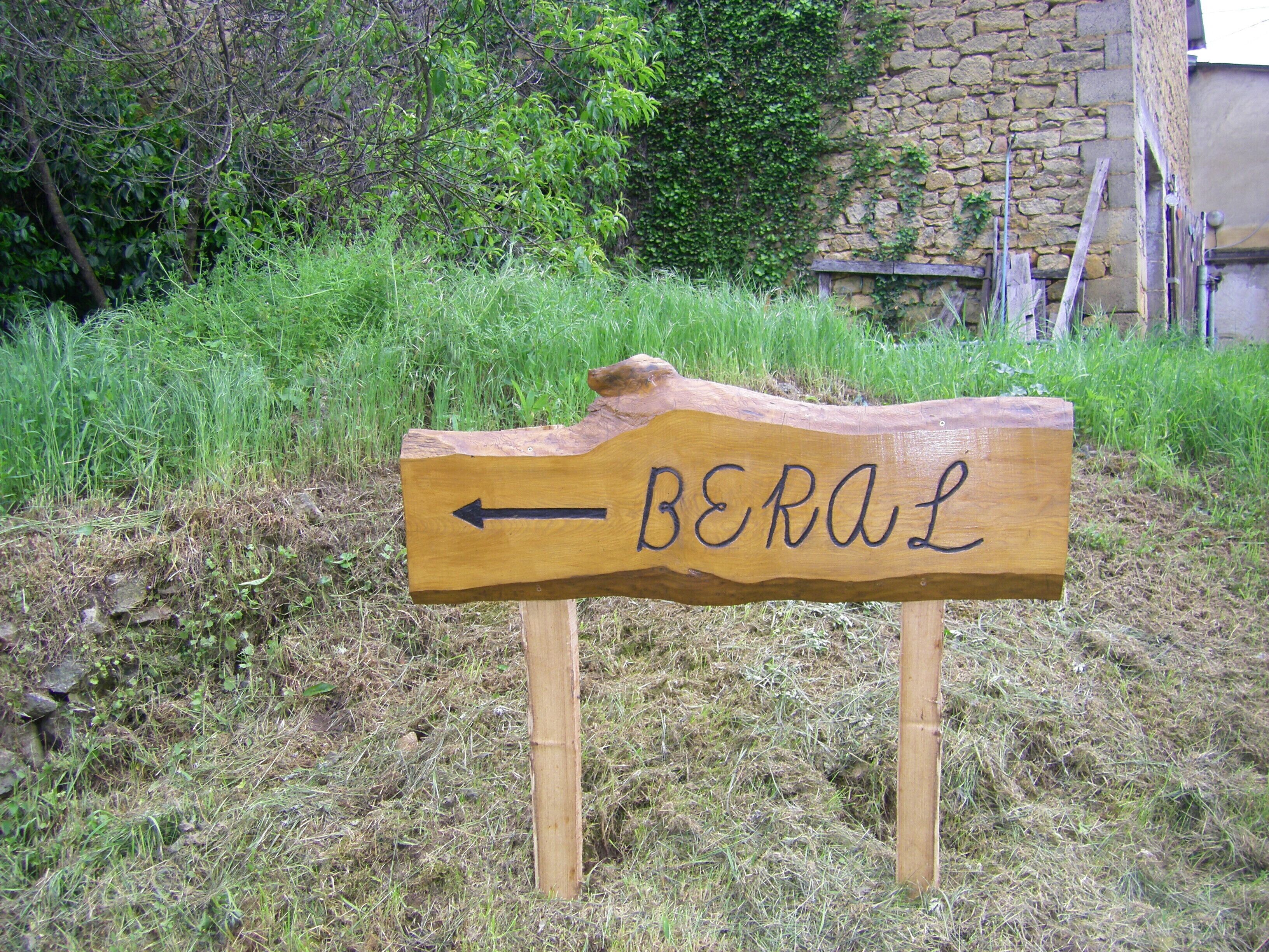 panneau d'entrée du gite