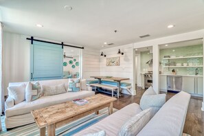 TV, DVD player, video library