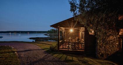 Authentic hirsimökki Damariscotta joen W / Dock ja Moorings