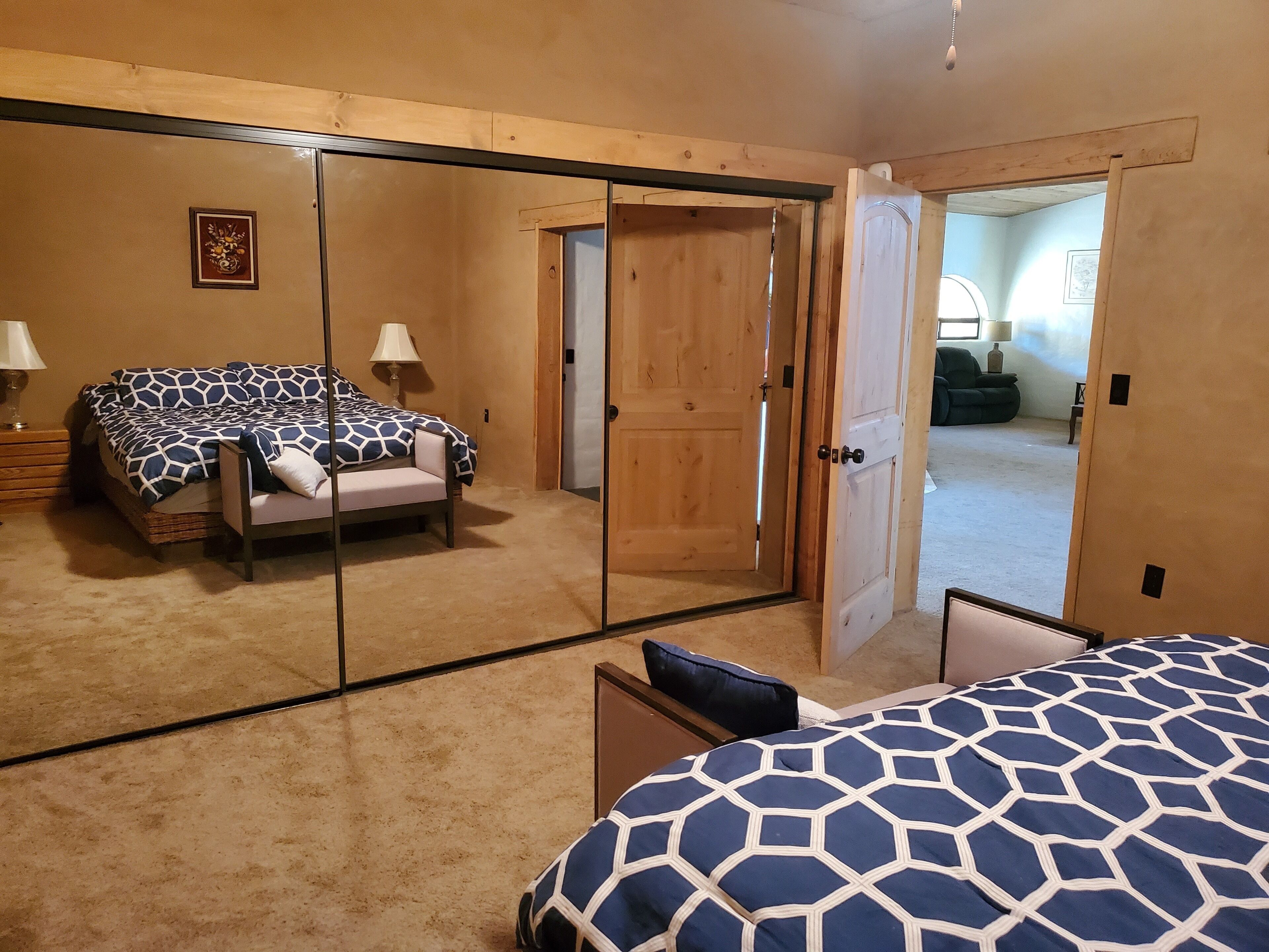 Adobe hacienda on a farm