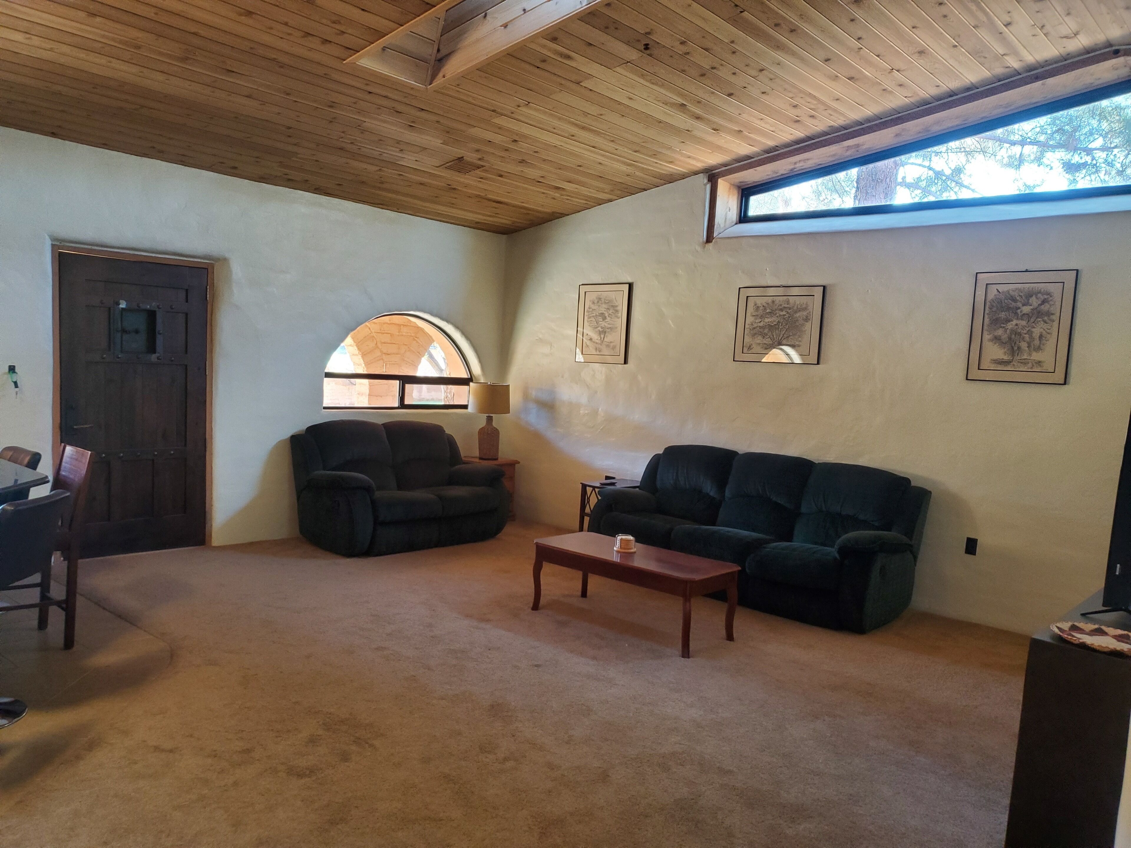 Adobe hacienda on a farm