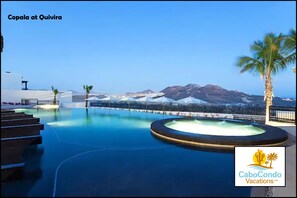 Outdoor pool, an infinity pool
