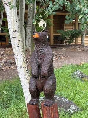 Exterior detail - Peaceful & Beautiful Idaho Log Lodge w/ Activities (Rigby)