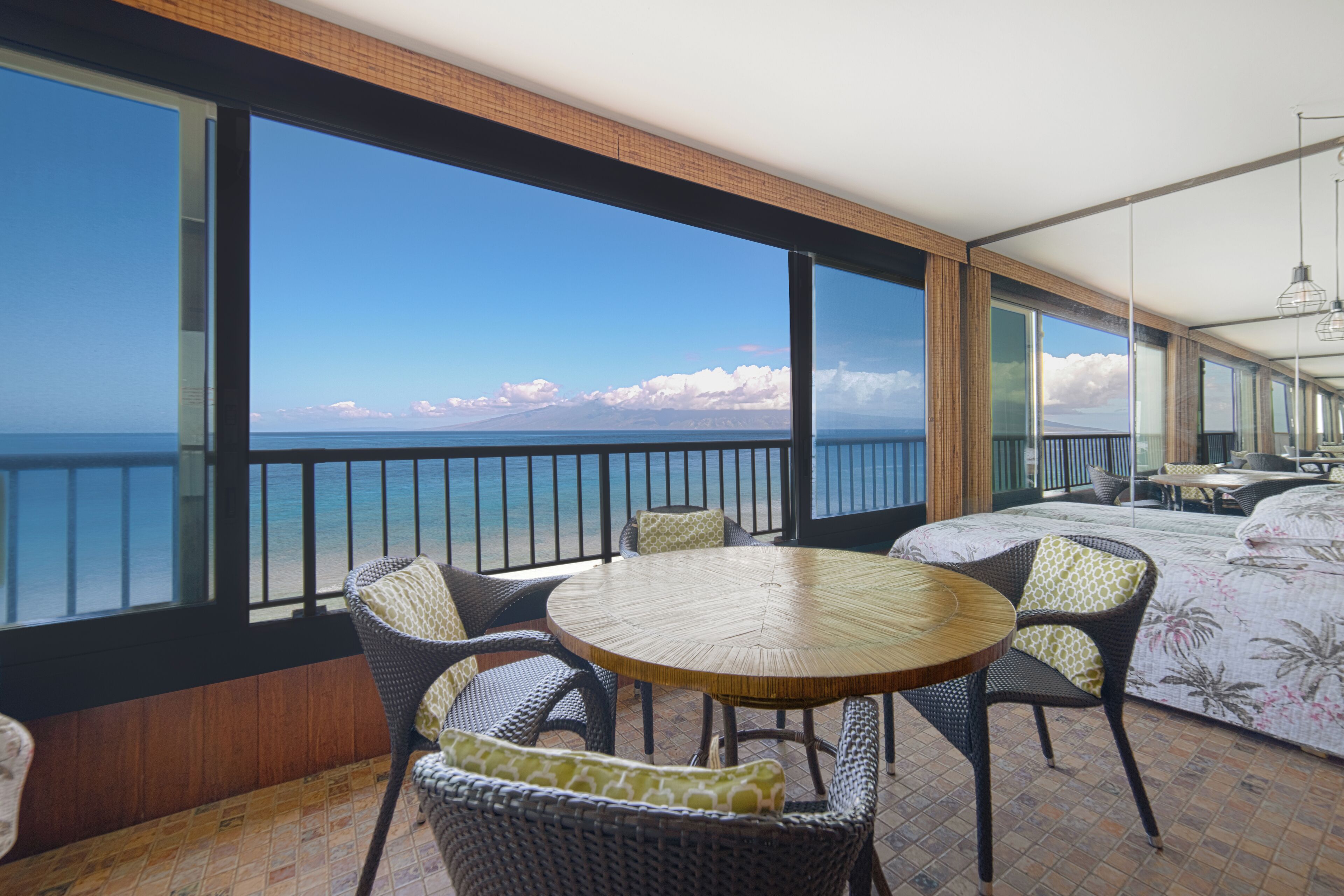 Lanai view and daybed