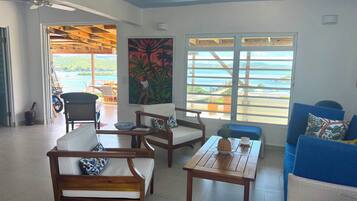 Smart TV, libros y oficina